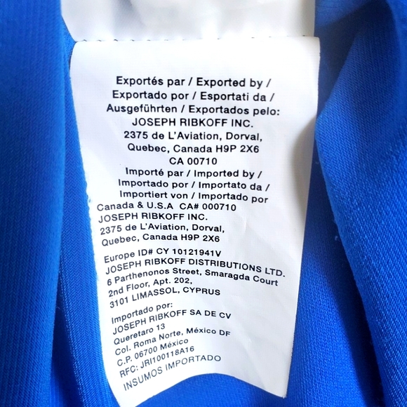 Joseph Ribkoff Collared Wrap Dress Royal Blue Sapphire 3/4 Sleeves Size 12 Retro - Picture 9 of 11